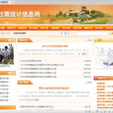 甘肅統(tǒng)計信息網(wǎng)建設(shè)成功案例